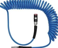 Riegler Spiralschlauch-Druckknopf-Sicherheitskupplung-Set PU Ø 12 x 8 Länge 10 m - 158197