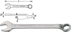 Ringmaulschlüssel 603 SW 14mm L.170mm Form B Spezialstahl HAZET