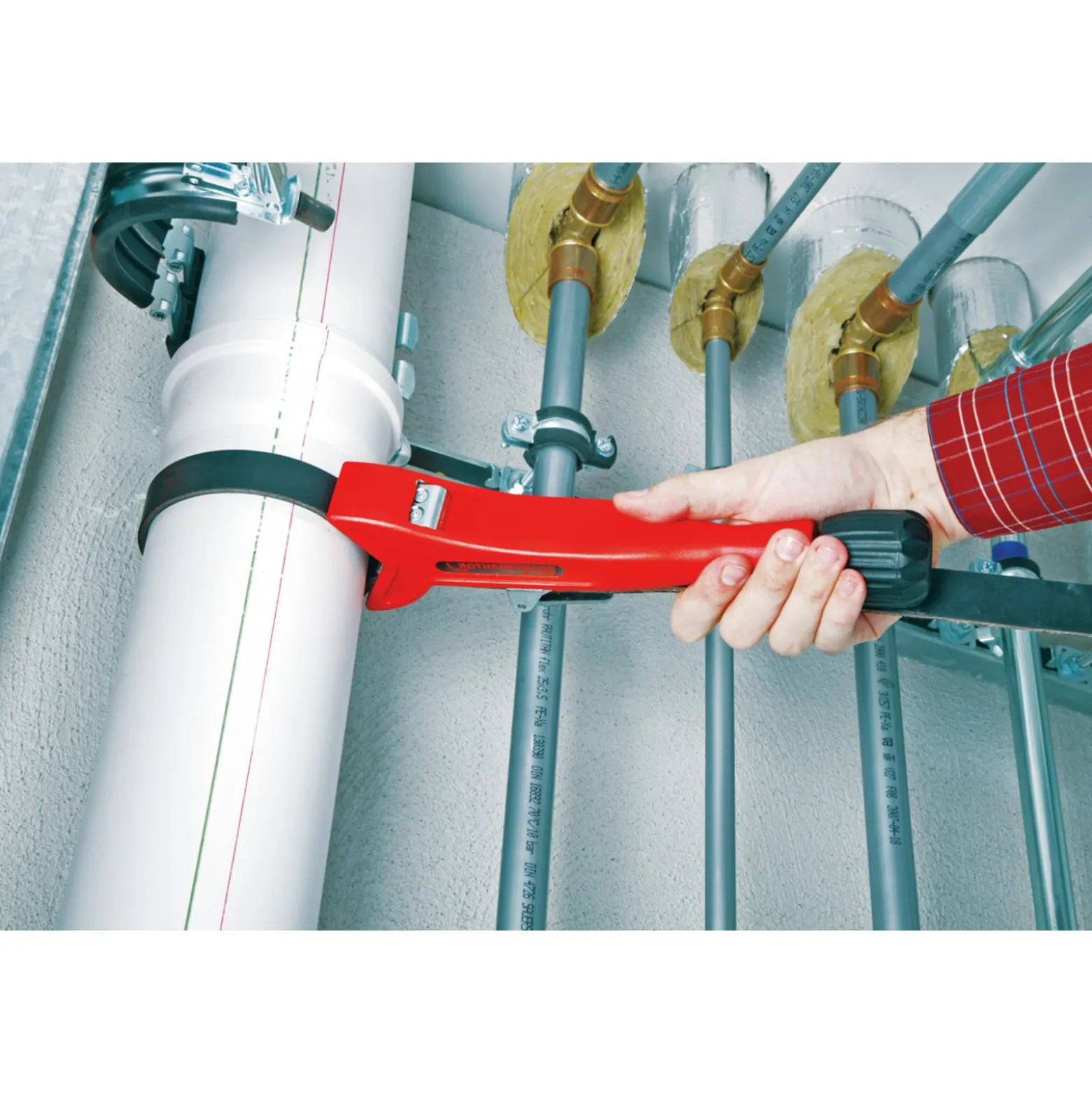 ROTHENBERGER EASYGRIP Gurtrohrzange, 3/4"-6" - 55075