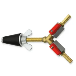ROTHENBERGER Gasprüfstopfen, konisch, Gr.2 (3/4"-1.1/4"), mit 2x Hahn - 351232