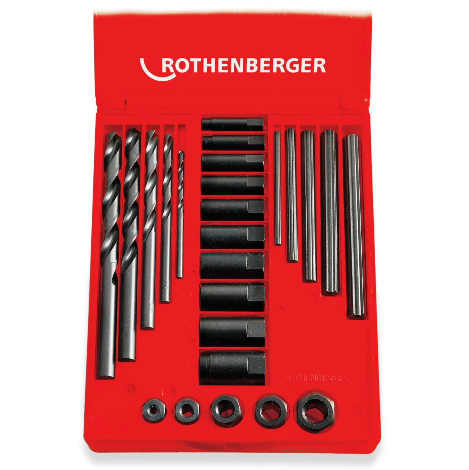 ROTHENBERGER Gewinde-Ausdreh-Set, Gr.2, M5-M16, 25-teilig - 71311