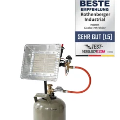 ROTHENBERGER Industrial Gasheizstrahler Eco mit Piezo inkl. Schlauch & Regler- 35985