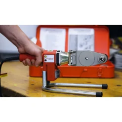 ROTHENBERGER Industrial Muffenschweißgerät 800 W inkl. Kunststoff-Rohrschere Ø 42 mm im Koffer - 36052