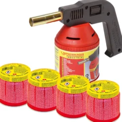 ROTHENBERGER Industrial RoFlame Premium Lötlampe 1.750 °C inkl. 4x C200 Kartusche 330 ml mit ILL System - 1000000981