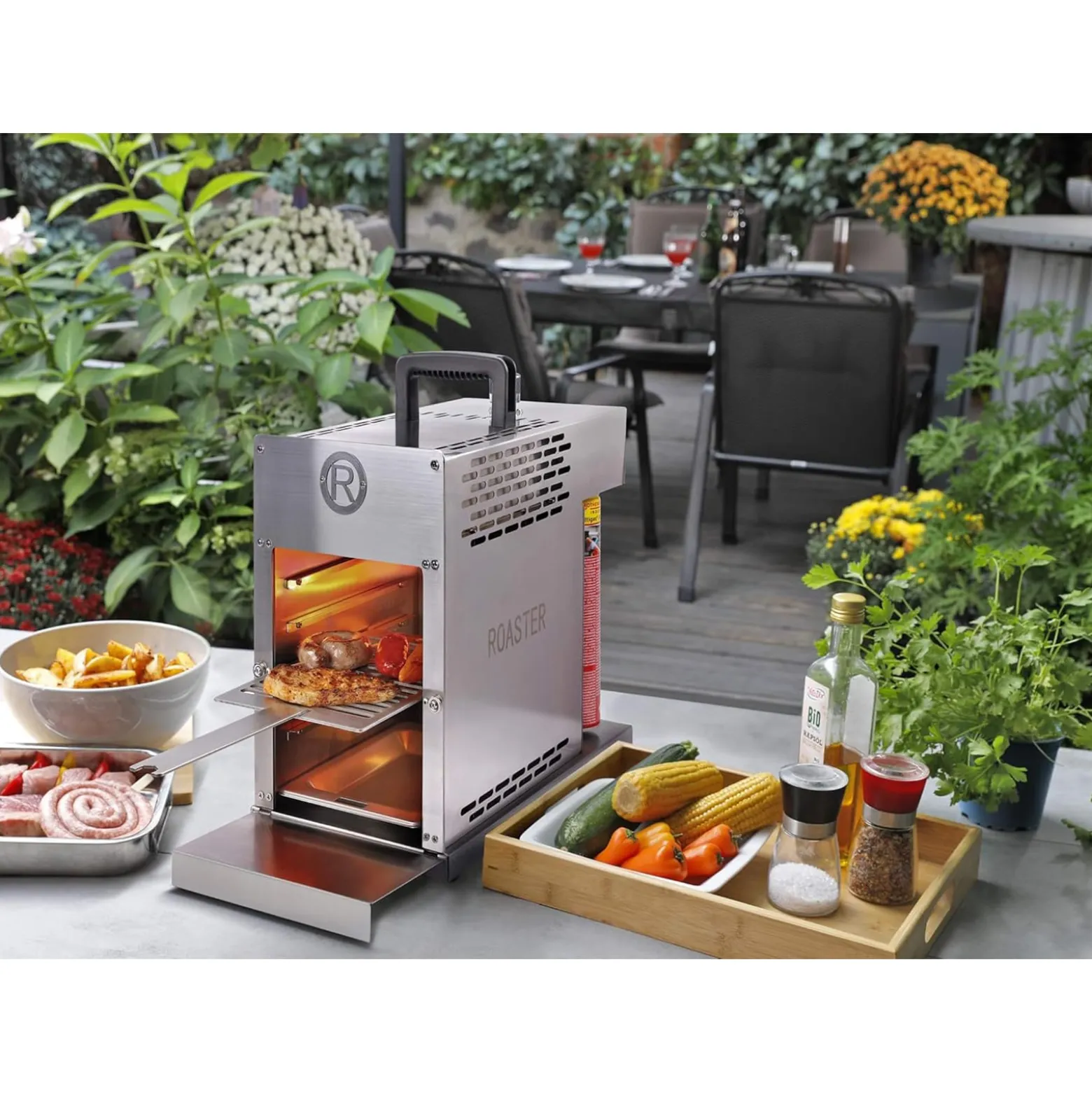 ROTHENBERGER Industrial THERMO ROASTER TO GO Gasgrill inkl. 3 x Multigas 600 ml + Handy Roaster - 1500004410