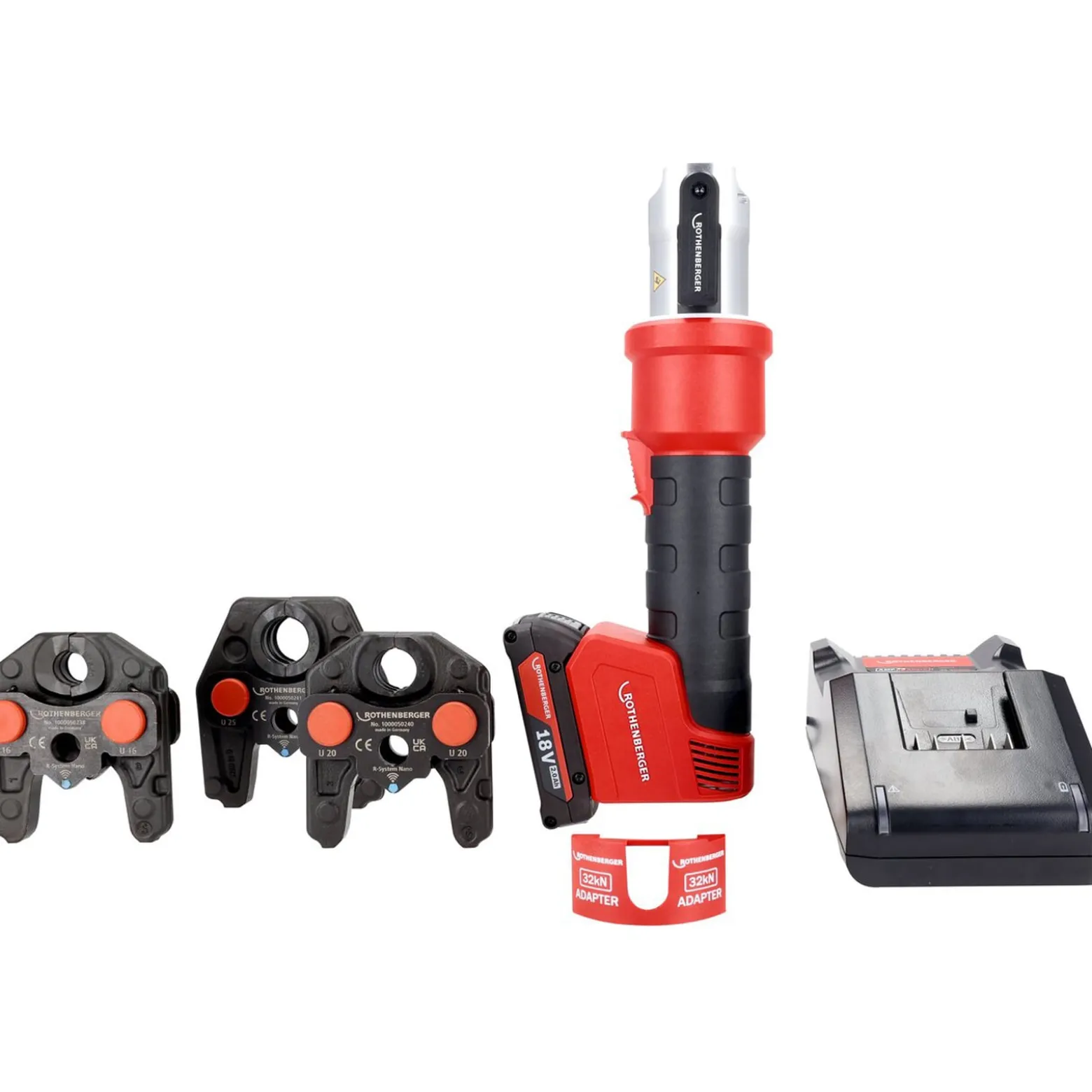 ROTHENBERGER ROMAX NANO iJAWs Set, U, 16-20-25mm, 2Ah, AMPShare - 1000005498