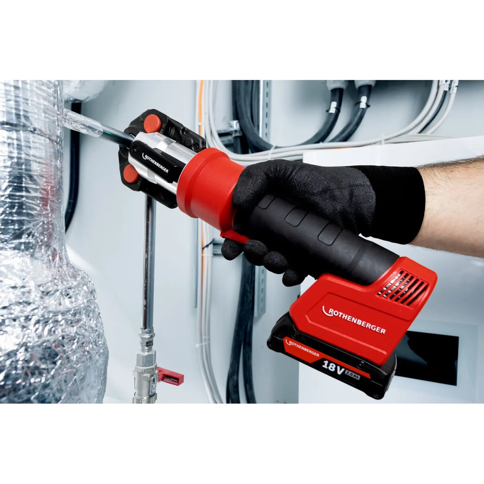 ROTHENBERGER ROMAX NANO iJAWs Set, SV, 15-22-28mm, 2Ah, AMPShare - 1000005494