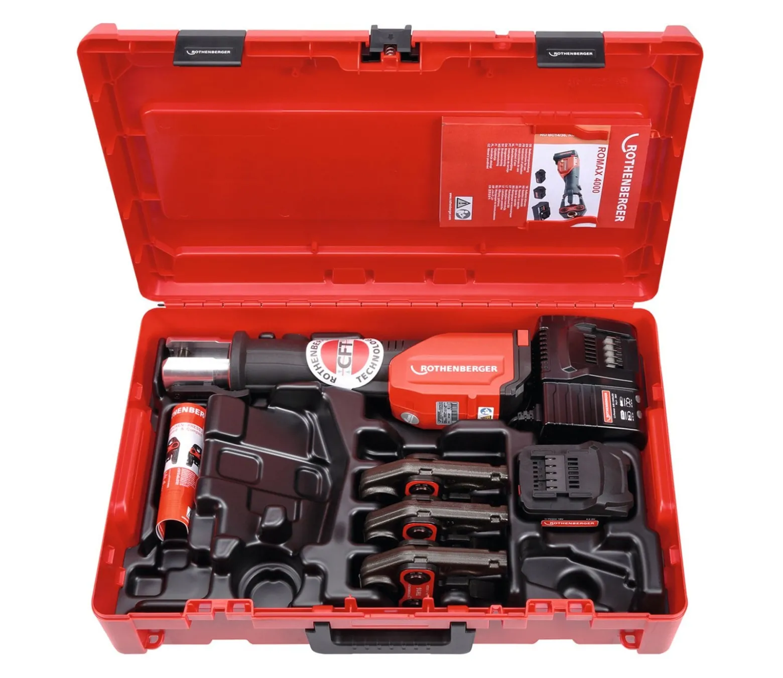ROTHENBERGER ROMAX 4000 SET, Akku-Pressmaschine, TH16-20-26 EU - 1000001925
