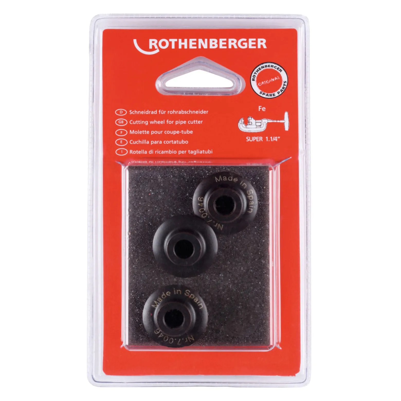 ROTHENBERGER Schneidrad für SUPER 1.1/4", 3 Stück - 070046D