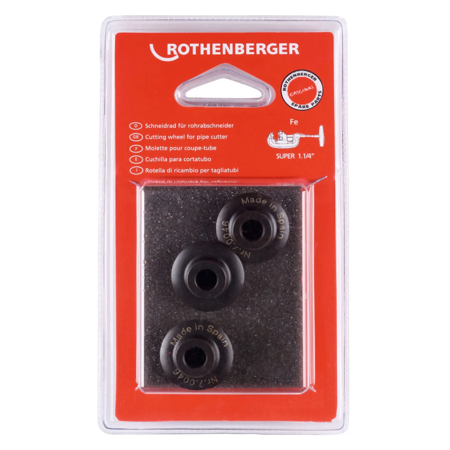 ROTHENBERGER Schneidrad für SUPER 1.1/4", 3 Stück - 070046D