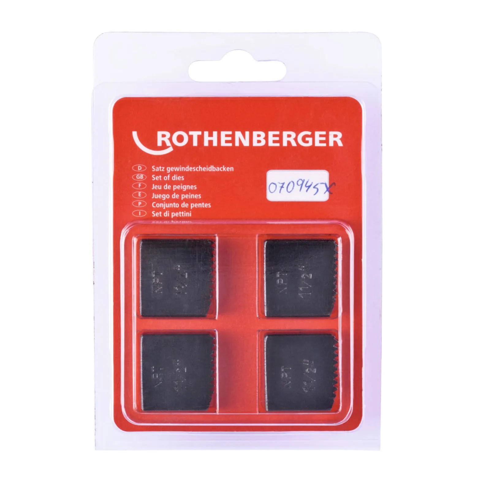 ROTHENBERGER SC Schneidbacken, NPT, 1.1/2", 4 Stück - 070945X