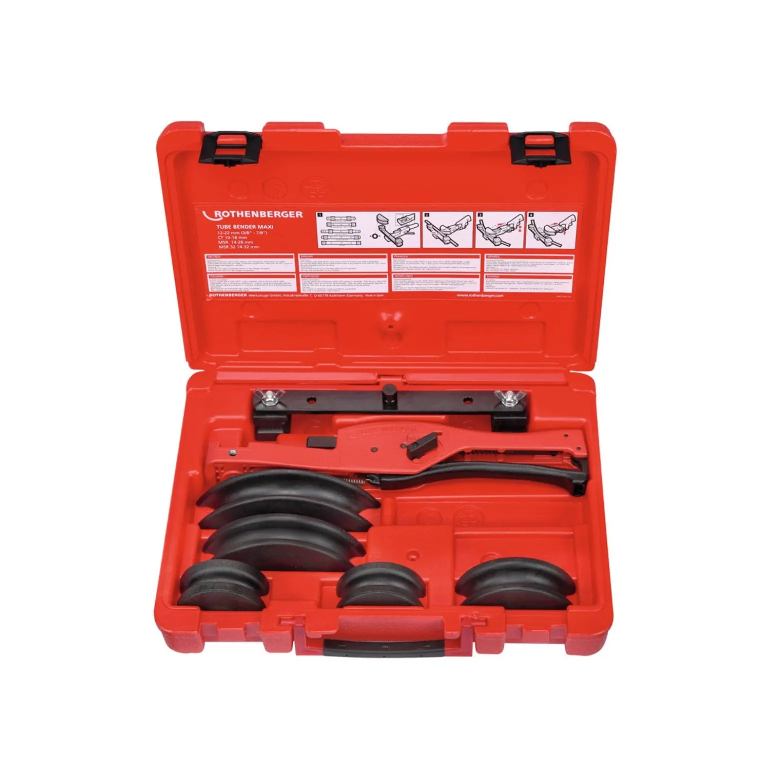 ROTHENBERGER TB MAXI-Set, 3/8-1/2-5/8-3/4-7/8" - 023022X