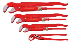 ROTHENBERGER Zangenset: Eckrohrzange 1" - 1 1/2" - 2", Wasserpumpenzange 10" - 070137X