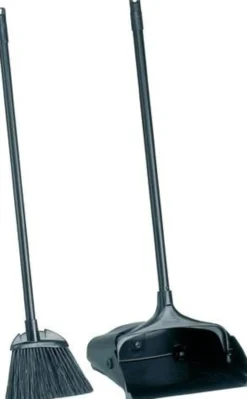 Rubbermaid Standmüllschaufel Stiel mit Schaufel und Besen - FG253100BLA/FG637400BLA