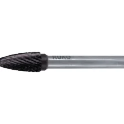 RUKO Hartmetall-Frässtift RBF Ø 6 mm Kopflänge 18 mm Schaft-Ø 6 mm TiCN Verzahnung KVZ 4 - 116030TC