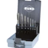 RUKO Maschinengewindebohrer-Satz 7tlg. Form B HSS in Kunststoffkassette - 245057RO