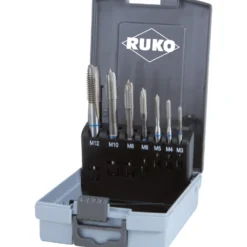 RUKO Maschinengewindebohrer-Satz 7tlg. Form B HSS in Kunststoffkassette - 245057RO