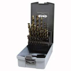 RUKO Spiralbohrer-Satz DIN 338 Typ VA, HSSE-Co 5 in Kunststoffkassette - 24 tlg. - 215216RO