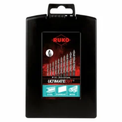 RUKO Spiralbohrersatz HSS-G DIN 338 ULTIMATECUT FLOWSTEP 19tlg. Ø 1 - 10 mm in Kunststoffkassette - 259214RO
