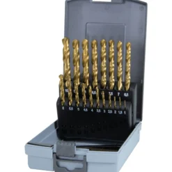 RUKO Spiralbohrersatz HSS-G TiN DIN 338 Typ N 19tlg. Ø 1 - 10 mm in Kunststoffkassette - 250214TRO