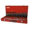 RUKO 54-teiliger Gewindeschneidwerkzeug-Satz HSSE-Co 5 in Industriekassette - 245040E