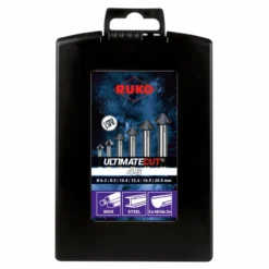 RUKO ULTIMATECUT Kegel- und Entgratsenker-Satz 4S HSS RUnaTEC DIN 335 90° in Kunststoffkassette 6 teilig - 102890PRO