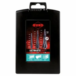 RUKO ULTIMATECUT Multidrill-Satz HSS RUnaTEC in Kunststoffkassette 3 teilig - 101087PRO