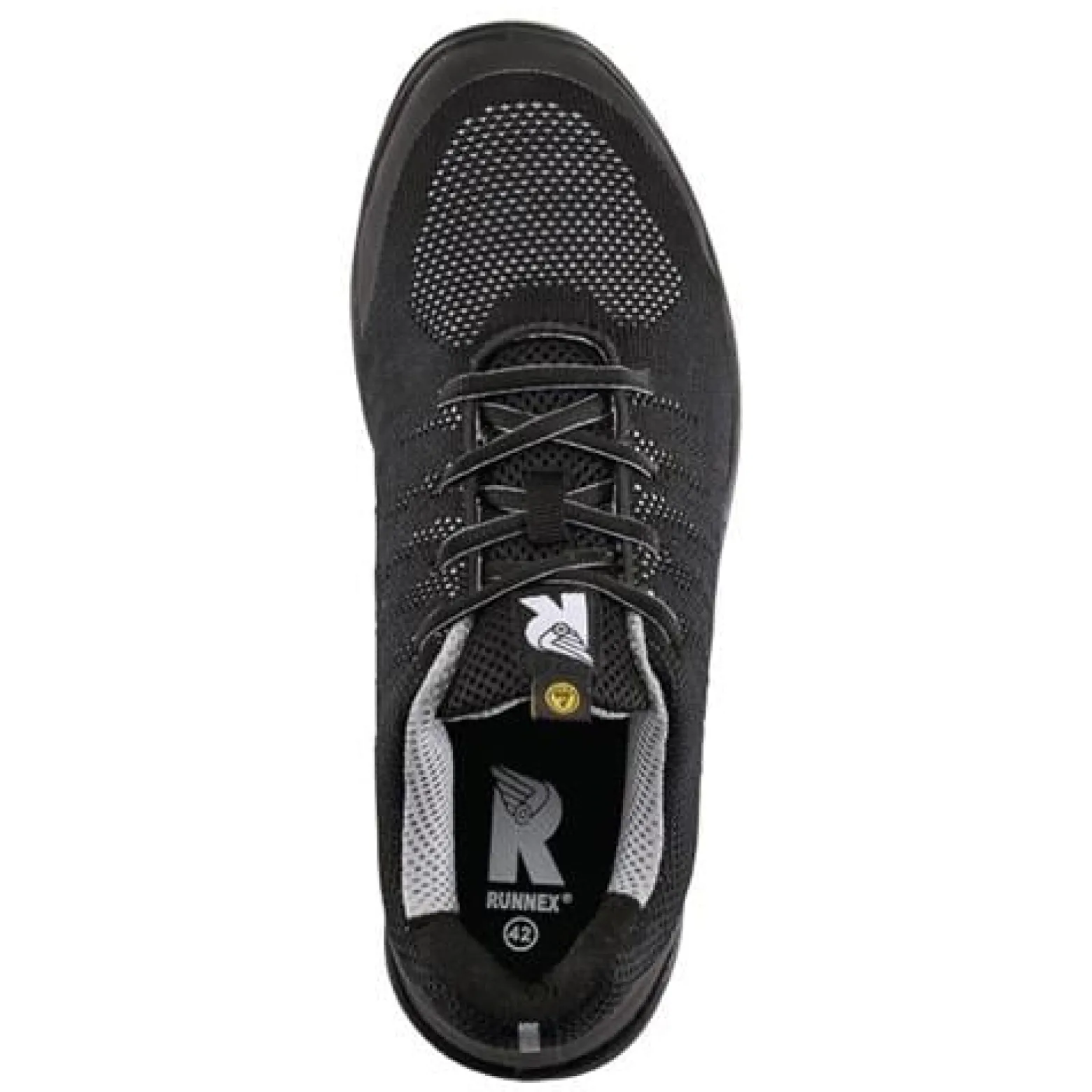 RUNNEX Sicherheitshalbschuh SportStar 5108 schwarz / grau S1P SRC ESD PES Gr. 46 - 5108-46