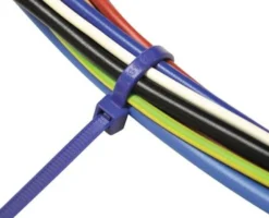 SAPISELCO 100x Kabelbinder Länge 280 mm Breite 4,5 mm blau - SEL.11.425R