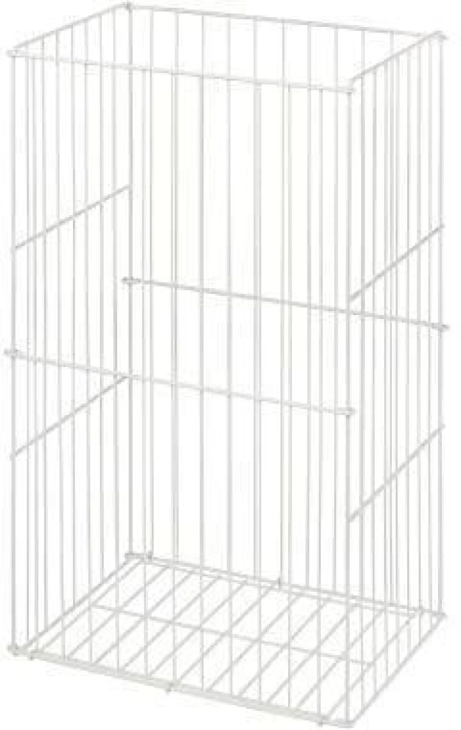 Satino Abfallsammler 330110 Draht groß 60 Liter weiß