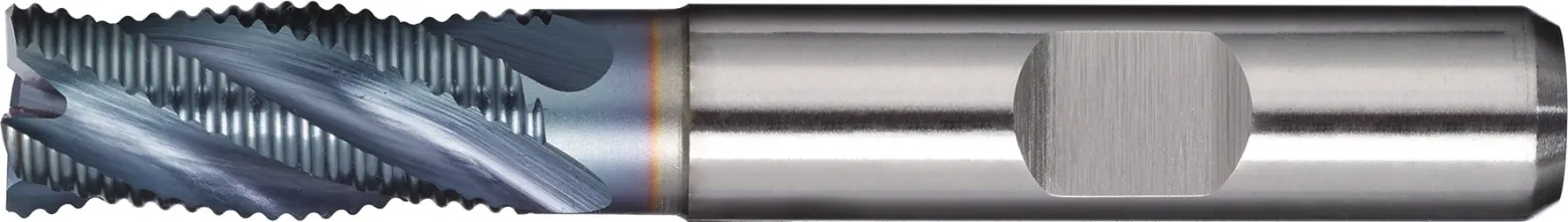 Schaftfräser DIN 844 Typ HR D.16mm Einsatz-L.42mm HSS-Co5 TiCN Weldon TW