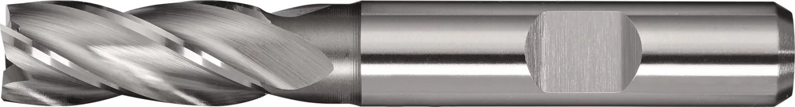 Schaftfräser DIN 844 TypN D.5mm HSS-Co8 Weldon Z.4 kurz TECWERK