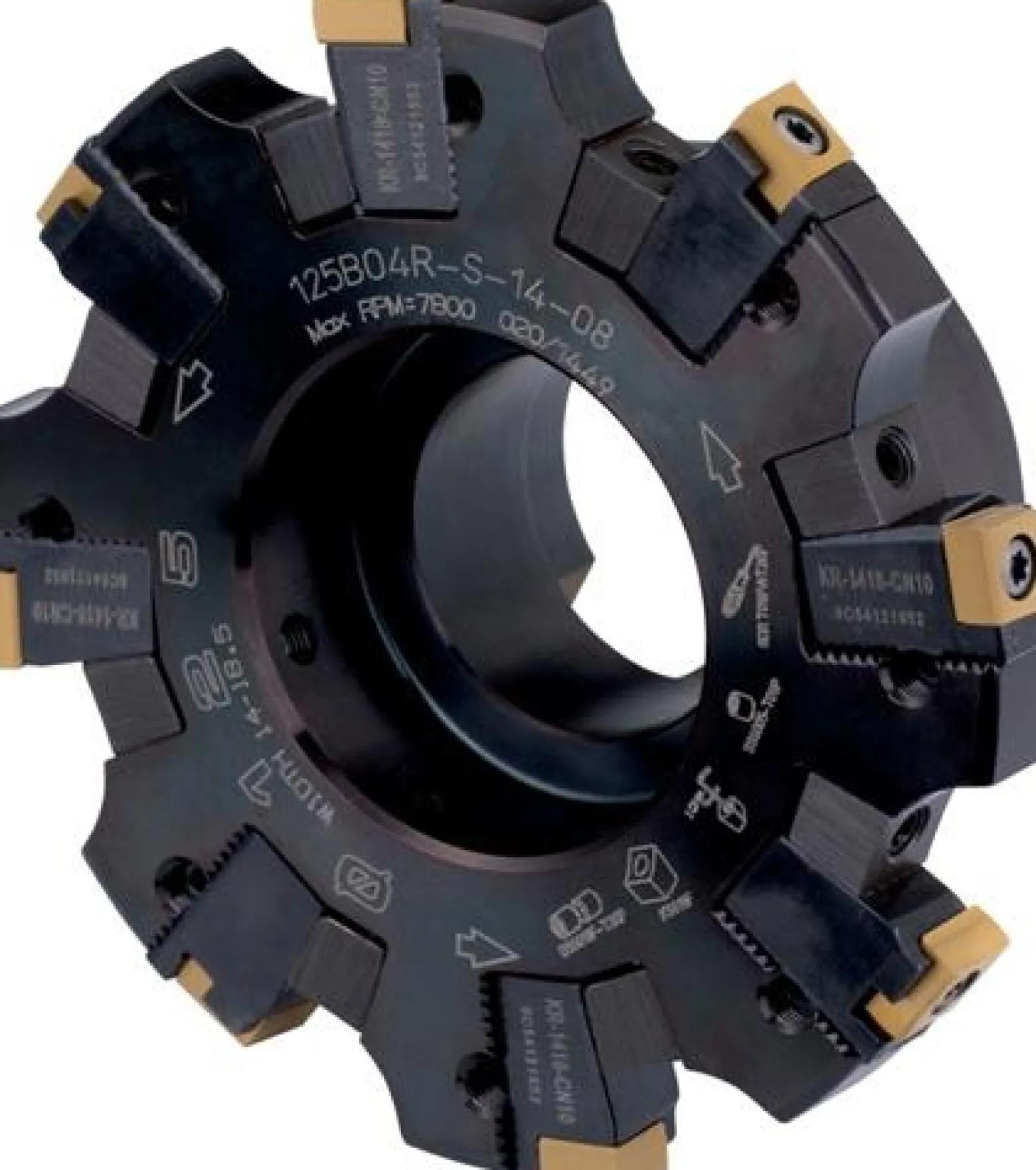 Scheibenfräser ISO 125H04N-S90CN10N18 Tiefe 34mm m. Wendeplatte Schneid-D.125mm