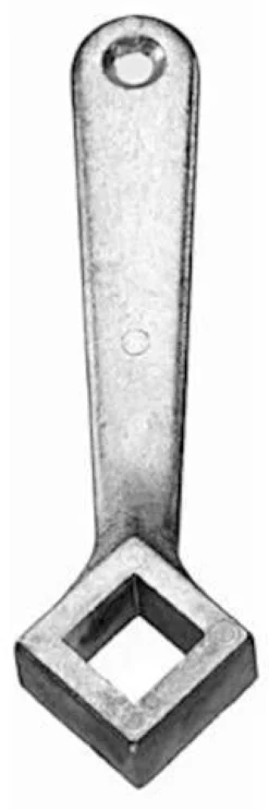 SCHELL Vierkant-Schlüssel Schlüsselweite 12, schwarz