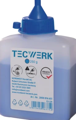 Schlagschnurkreide 250g blau Ku.-Flasche TECWERK