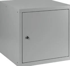Schließfachschrank lichtgrau/lichtgrau H450xB450xT450mm 1 Abt.