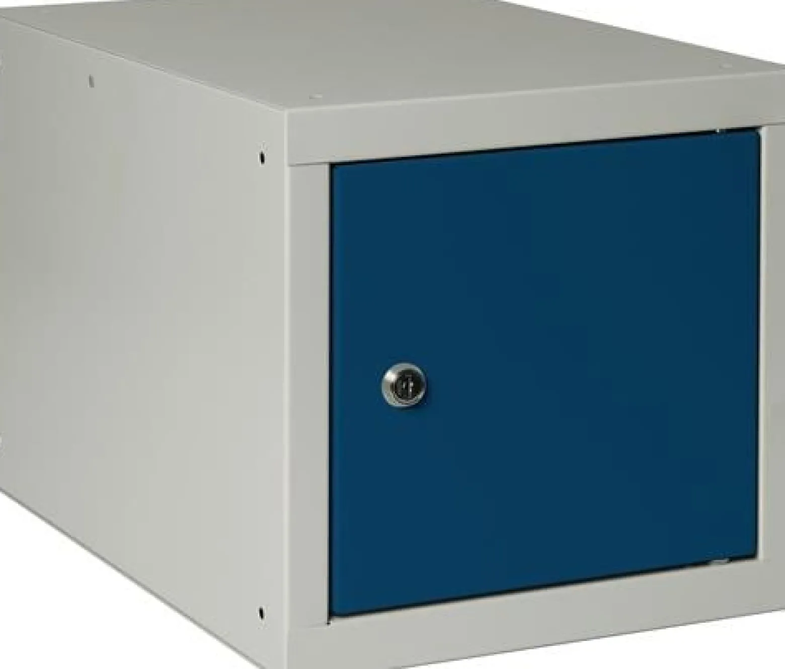 Schließfachschrank lichtgrau/enzianblau H350xB400xT450mm 1 Abt.