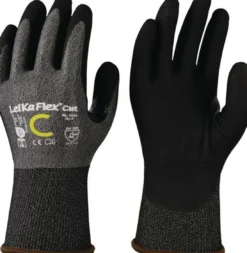 Schnittschutzhandschuhe LeiKaFlex® CUT RL 1636 Gr.10 grau/schwarz EN 388 PSA II