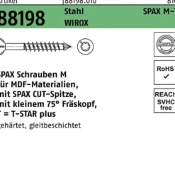 Schraube R 88198 Seko T-STAR 3,5x40/28-T15 Stahl galv.verz. WIROX 200St. SPAX