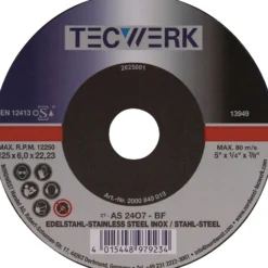 Schruppscheibe D230xS6mm gekr.Univ.Bohr.22,23mm TECWERK