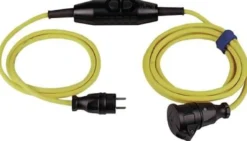Schutzkontaktverlängerung 16 A 230 V 3x1,5mm² 4,5m H07RN-F gelb JÄGER DIREKT