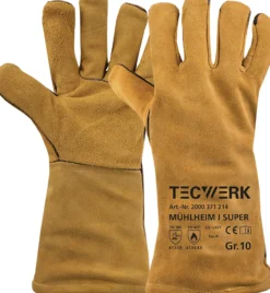 Schweißerhandschuhe Mühlheim I Super Gr.10 gelb EN 388/407/12477 6PA TW