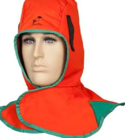 Schweißerhaube m.Klettverschluss orange EN ISO 11611:2015 Kl.1/A1+A2 WELDAS