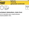 Sechskanthutmutter DIN 1587 M4 Messing galv. verchromt 1000 Stück