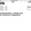 Sechskantmutter DIN 936 links M14 -LH 14 H 100 Stück