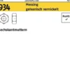 Sechskantmutter DIN 934 M8 Messing galv. vernickelt 100 Stück