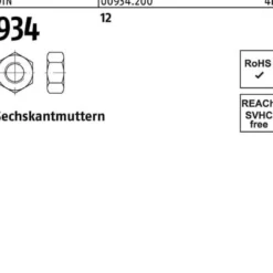 Sechskantmutter DIN 934 M24 12 25 Stück