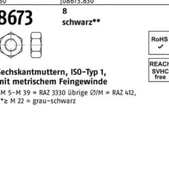 Sechskantmutter ISO 8673 M24x 1,5 8 sw 50 Stück