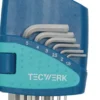 Sechskantwinkelschraubendrehersatz 9-tlg.Ku.-Halter SW 1,5-10mm kurz