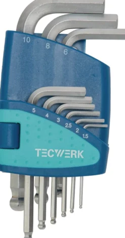 Sechskantwinkelschraubendrehersatz 9-tlg.Ku.-Halter SW 1,5-10mm kurz